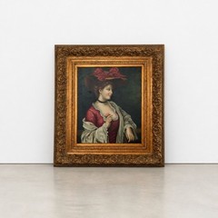 Vintage Oil Painting of „The Promised Rose“- Martin Karsh Reproduction Artwork
