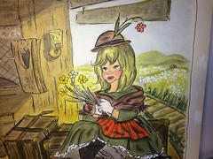 Vintage 1964 Children’s Story „The Arrival“ Victorian Train Scene Painting! Doll
