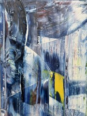 Original Abstract Composition, Oil Painting, Expressionism, 80.0 x 60.0 cm.