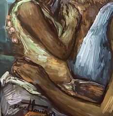 Vintage Haitian Painting by Ernst Louizor 16×20 signed & framed