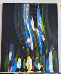 Hand Painted Original Art – Canvas Panel Board Abstract Acrylic Painting