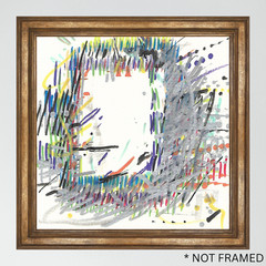 ORIGINAL ART PAINTING 6X6 ABSTRACT „Confetti 51“ REASOR OOAK HAND MADE COA