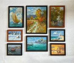 Wholesale lot of 5 Unique oil paintings, Custom Bulk Orde, Lot of OOAK Painting