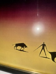 SALVADOR DALI STYLED SURREALISM MINIMALIST ORIGINAL ART VOUGHT BULLFIGHTER