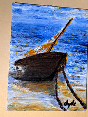 acrylic painting on hardboard