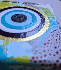 1111 Evil Eye Protection ©DNAc 2024 Original Acrylic On Canvas 4x4x1.5″