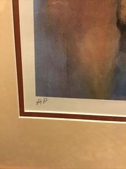 Signed Lithograph by Barry Leighton Jones 34 X 40 LORD OF THE RINGS framed AP