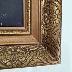 Vintage Vito Ruggeri Signed Oil Painting Floral Still Life Ornate Gold Frame 21″