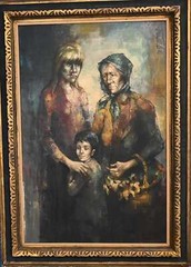 Stunning Modernist Painting Unsigned-Needs Research poss. Jansem? 44″ H X 32″ W