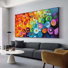 Large Oil Painting Canvas Art Abstract Painting Green Painting Red Painting