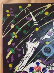 Original Painting Expressionism Acrylic Abstract Figurative Canvas 11×14 Signed