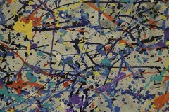 Jackson Pollock Style Giant Canvas Painting 84”X62” (7 Foot) Abstract Modern XL