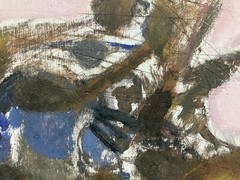 Beautiful Oil Painting on Panel Abstract Miloje Todorovitch Lyrical Abstraction