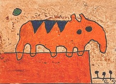 e9Art ACEO ‚his lifelong search for a soulmate‘ outsider childlike art brut naif