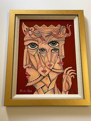 Ricardo Maya Original Painting Authentic Cuban Modernist Nicaragua Abstract 16″