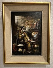 FERMIN SANTOS (1909 – 1997, Spanish) “Antique Dealer Spain” ORIGINAL PAINTING