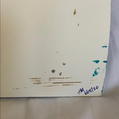 ORIGINAL ART! Teal, aqua, metallic silver & blue