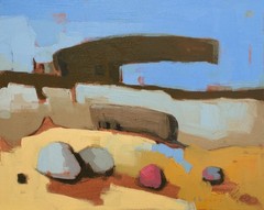 Surreal Abstract Landscape Unique Oil Painting on Canvas 16×20 Aldo Cherres Art