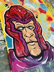 Hand Painted Marvel Comics X-Men Acrylic Canvas Set