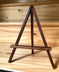 Authentic/Original Signed Painting Mountains Maine Homestead w/ Wood Easel 8×10