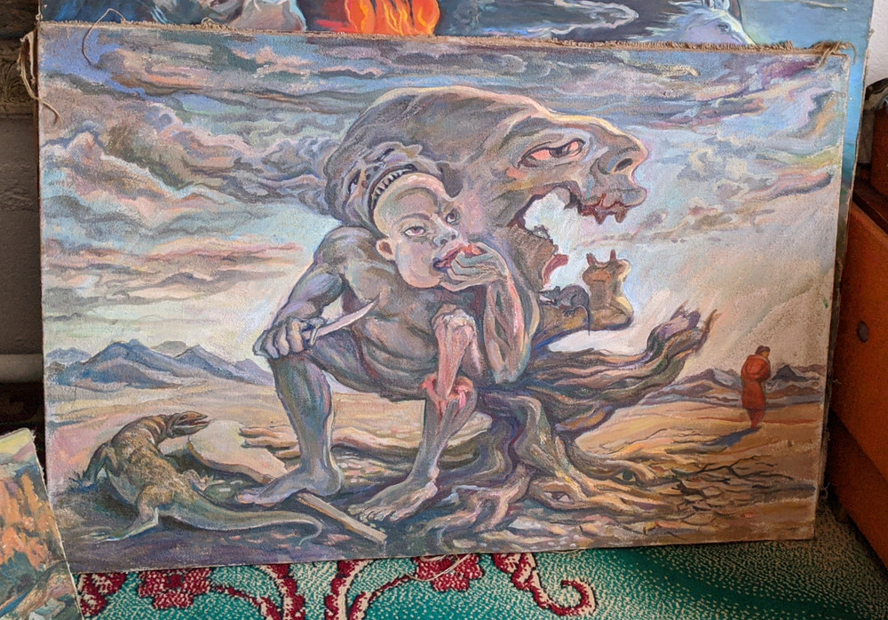 Humanity in the 21st century – Devouring itself – Surrealist Abstract