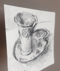 GERRY MILLER – Original Drawing „Still Life“ Graphite Pencil on paper.11x14cm