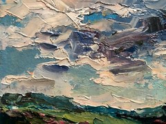 Oil Painting Cloudy Sky Cherednichenko A. Unframed Original Home Decor nAAA2511