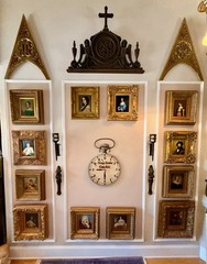 Oil Painting On Board PORTRAIT WEALTHY RENAISSANCE MAN Ornate Gold Frame 17 X 19