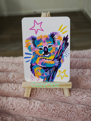 Koala-fornia Dreamin‘ | Party Animals ACEO Series by CozyCloe