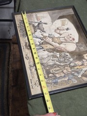 COWBOY Watercolor PAINTING DRAWING BRUCE DAY LISTED AMERICAN WESTERN 1960’S RARE