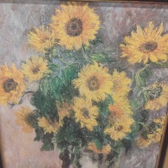 Claude Monet Sunflowers Reproduction Brushstrokes Collection 113/980 Framed Art