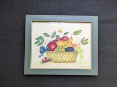 Theorum Framed Painting Print, Fruit Bowl By Deborah, 1998, 9 1/2″ x 11 1/2″
