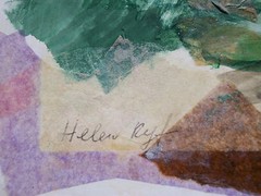 HELEN RYF – Vintage Mixed Media/Collage Landscape Painting – Canada – C. 1990
