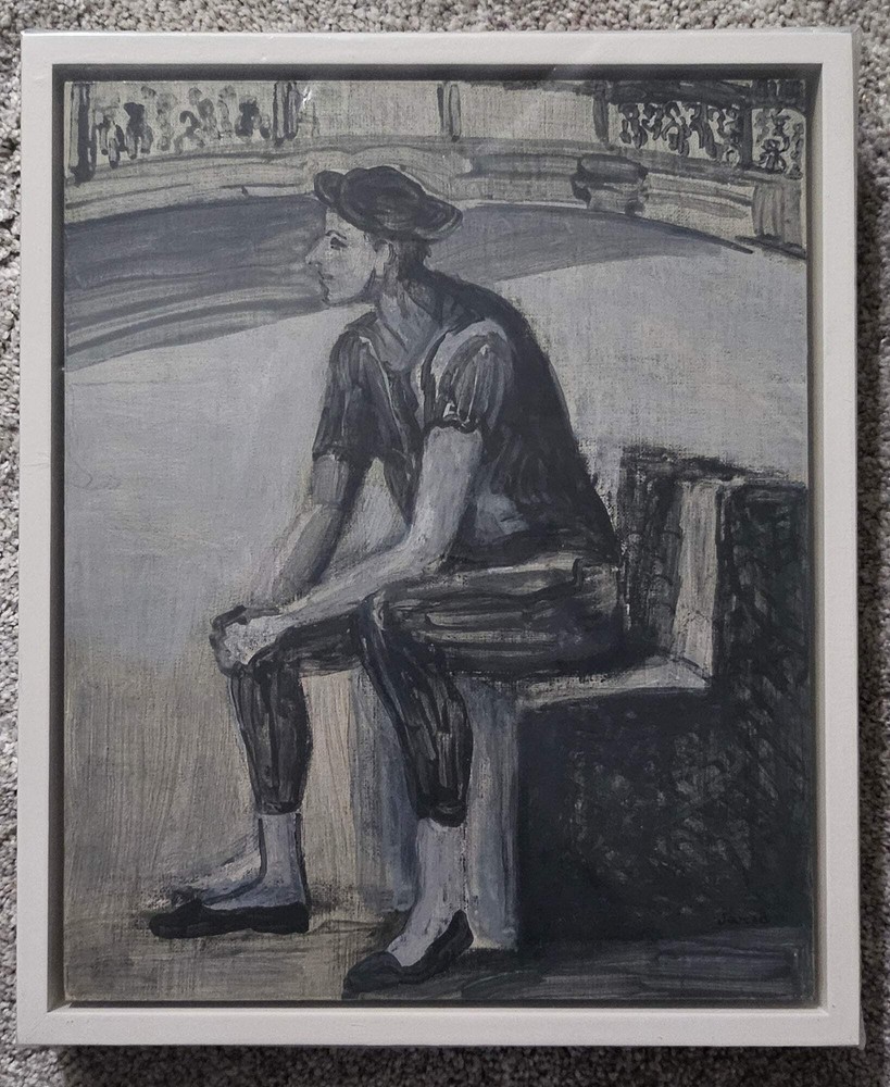 Bull Fighter – Jared Fitzgerald. Tempera on Gessoed Linen