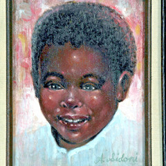 „All Smiles“ By Anthony Sidoni Signed Oil Painting 11 1/2″x9 1/2″