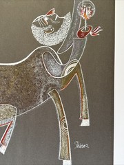 Mid Century Painting Surrealist Iran Iranian Rare Shiraz Modernism Vintage 1960