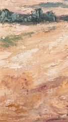 Landscape River Mountains View ORIGINAL Oil Painting Impressionism Art 8×10