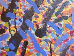 Mark Mutchnik, Abstract Acrylic Painting 17 X 17 inches