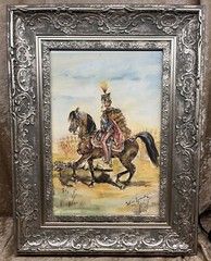 Juliusz Kossak 1873 Watercolors on Paper 12.5X8.5 POLAND