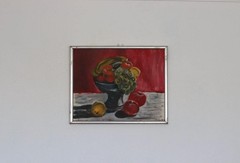 Original Mid Century Swedish Oil on Panel –“Fruits” – 42 × 34 cm (16.5″ × 13.4″)