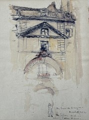 HISTORIC LANDMARK PAINTING ARCHITECTURAL SIGNED 1920’S DATED MYSTERY ARTIST OLD