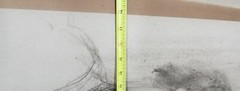 Vintage Original Charcoal Drawing 24×19 Emilio Lanzi (1884 – 1965) CA Listed