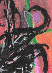 ACEO ATC CARD „K’talknesh“ REASOR Original Abstract Painting 2.5×3.5
