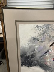 Mid – Century Modern Lee Reynolds Oil Painting on Canvas vanguard studios