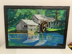 j.e. smith painting 19th Century Oil On Canvas Impressionist Style