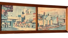 HOWARD NOEL WATSON (PA Listed 1929-2022) 4 Framed Watercolor Paintings Camden NJ