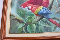 Mariel Chapot Oil of Two Macaws