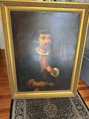 Framed Portraiture Painting of Man, Medium, 36 x 30 in Single Piece