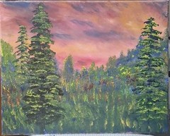Hidden Places #10, Acrylic Painting – 16×20 Hand Painted Artwork on Canvas