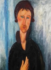 Amadeo Modigliani Signed Oil Painting on Canvas 16×24